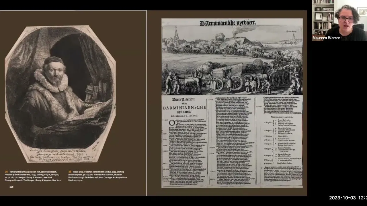 Title frame from the recording of “2023 IFPDA FOUNDATION BOOK AWARD: Paper Knives, Paper Crowns; Political Prints in the Dutch Republic”