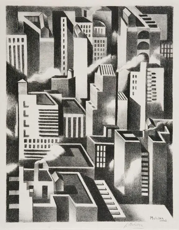 Arrangement - New York by Jan Matulka