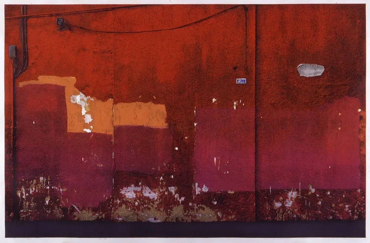 Red Wall by Hodaka Yoshida (1926-1995)