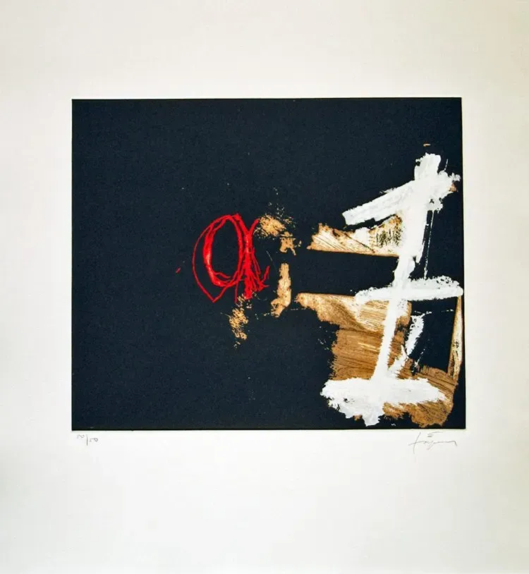 Signe blanc by Antoni Tàpies