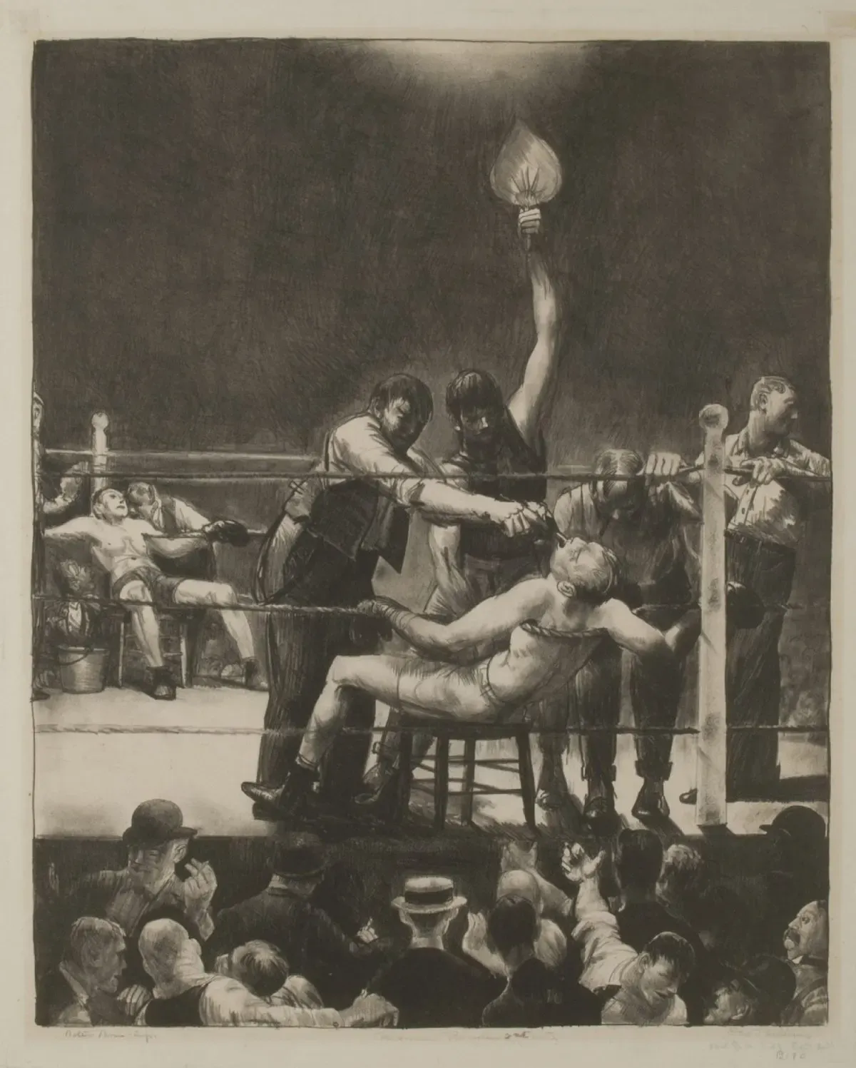 Between Rounds, Small, Second Stone by George Bellows