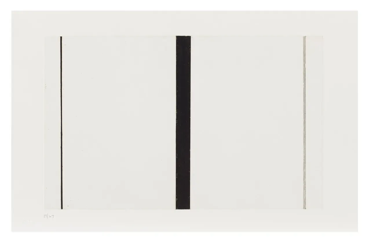 Untitled Etching 1 by Barnett Newman