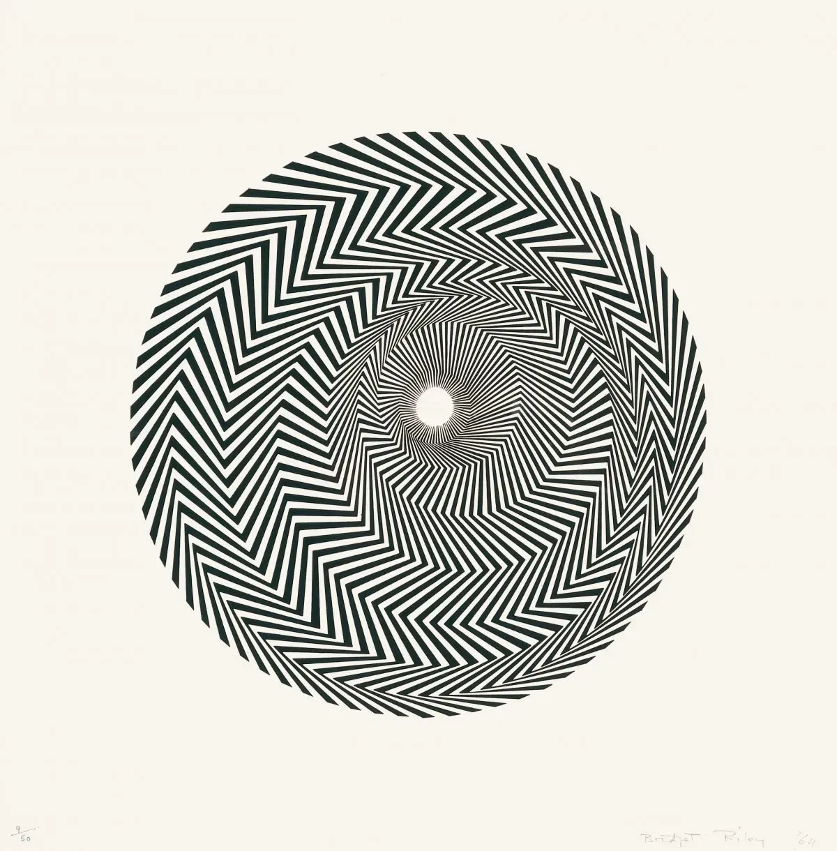 Untitled (Based on Blaze) by Bridget Riley