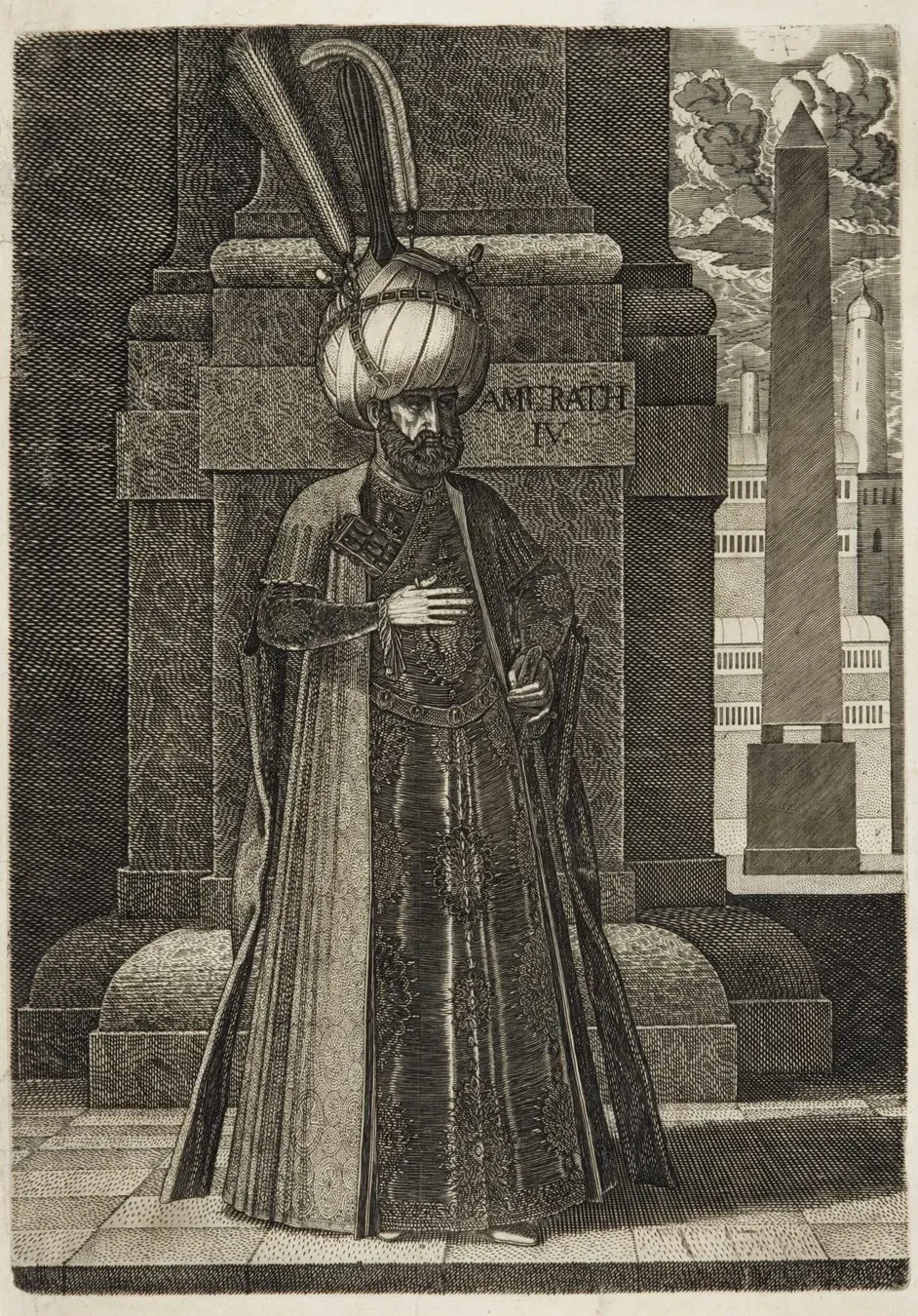 Ismail standing by Melchior Lorick Lorch