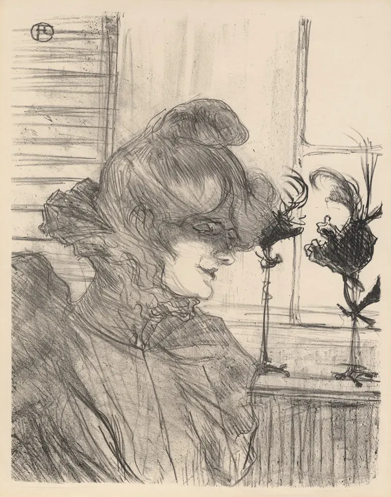 Le Margoin (Mademoiselle Louise Blouet) by Henri de Toulouse-Lautrec