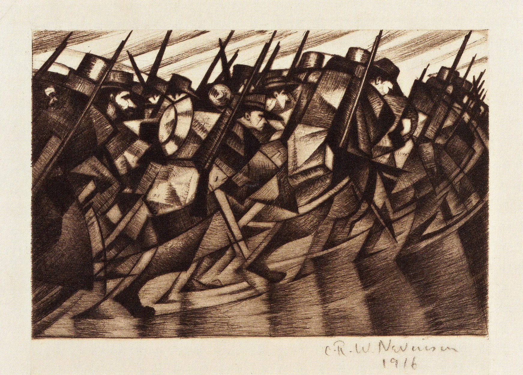 Returning to the Trenches by CRW Nevinson