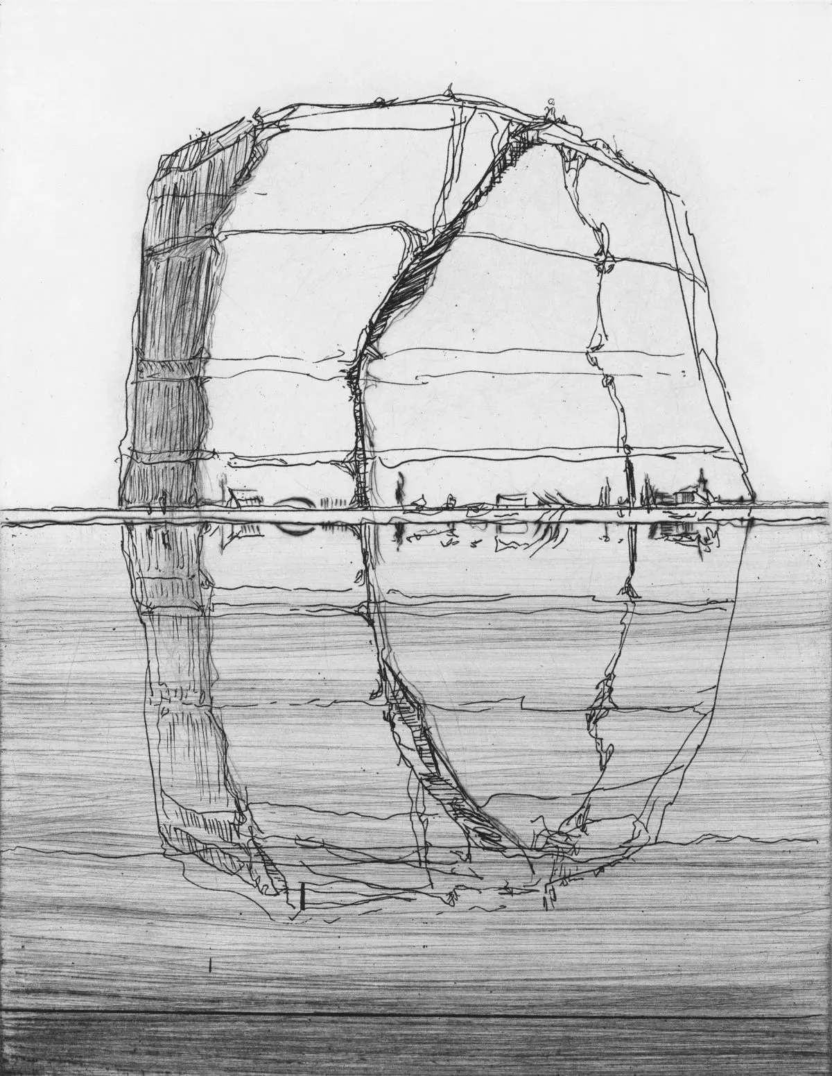 Mountain Lake by Wayne Thiebaud