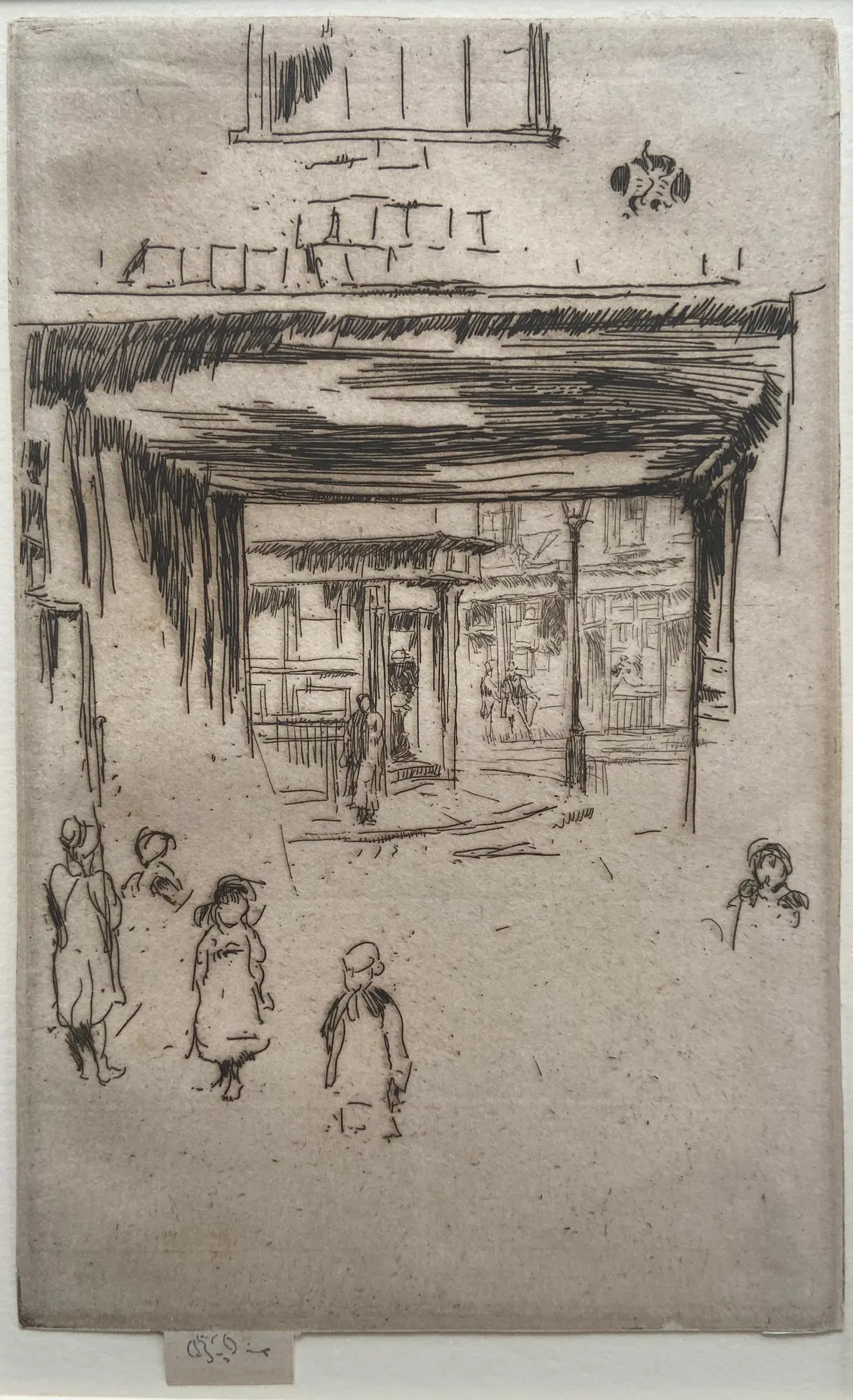 Drury Lane by James Abbott McNeill Whistler(Lowell July 11, 1834 - July 17, 1903, London)