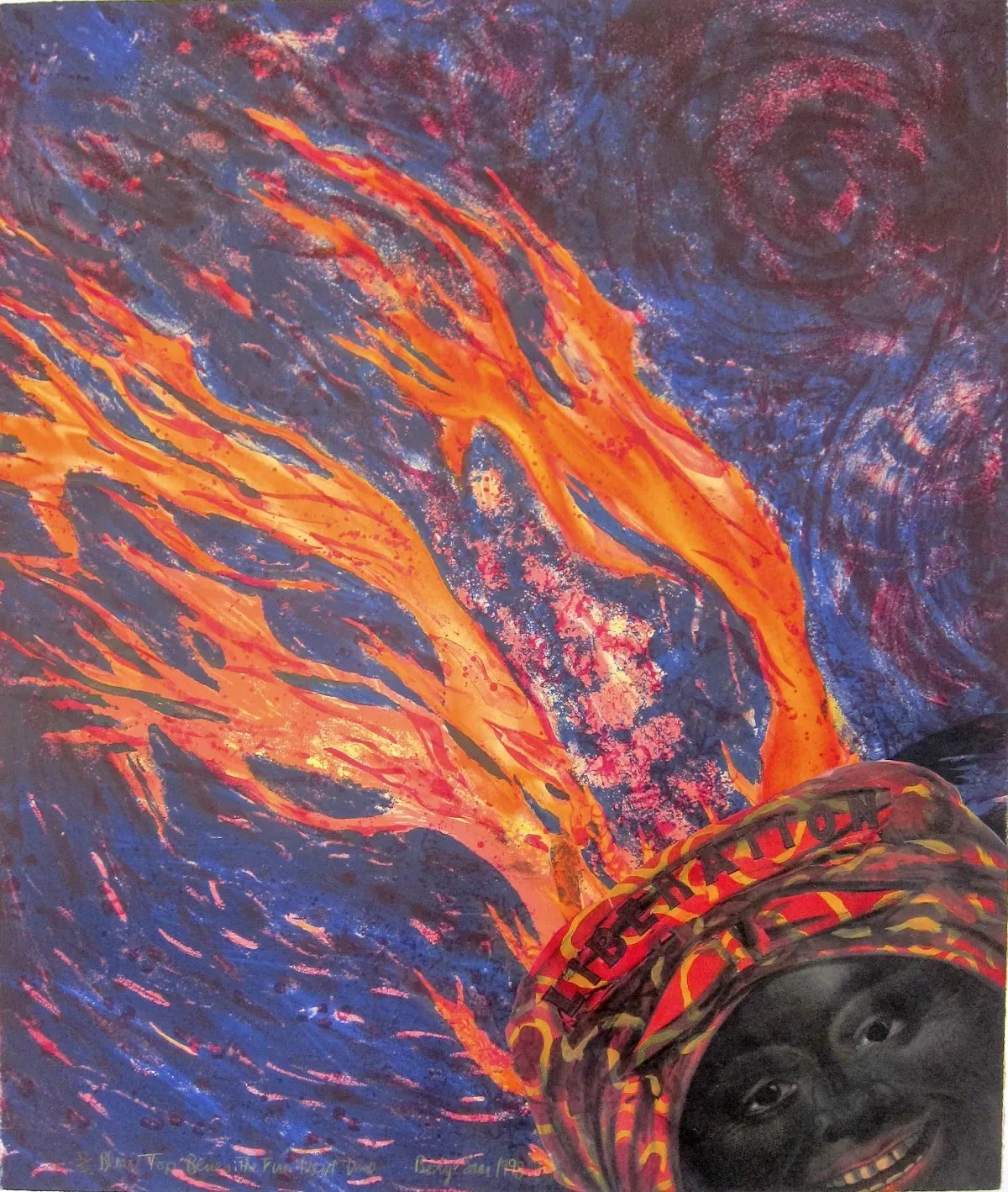 Blow Top Blues: The Fire Next Time by Betye Saar