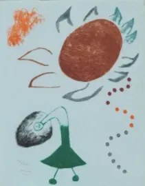 Untitled from Au Paradis des fantômes by Joan Miró
