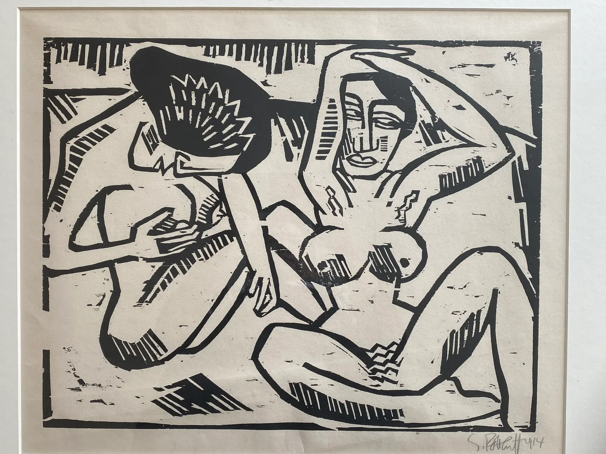 "Müssige Hetaren" ( Idle Courtesans) by Karl Schmidt-Rottluff
