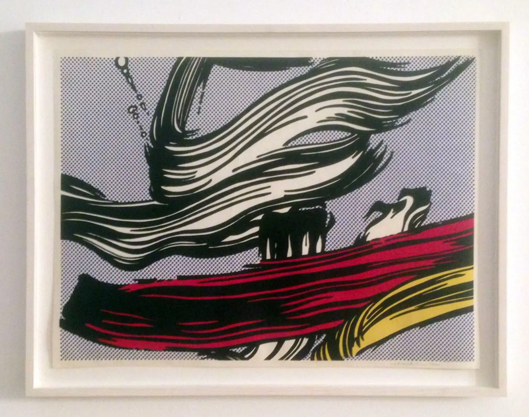 Brushstrokes by Roy Lichtenstein