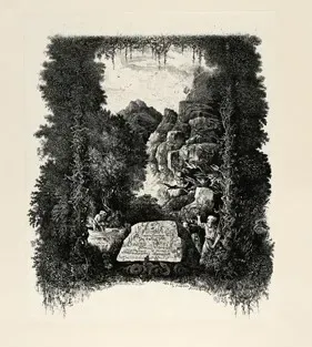 Frontispieippolyte de Thierry Faletansce for Fables et Contes by H by Rodolphe Bresdin