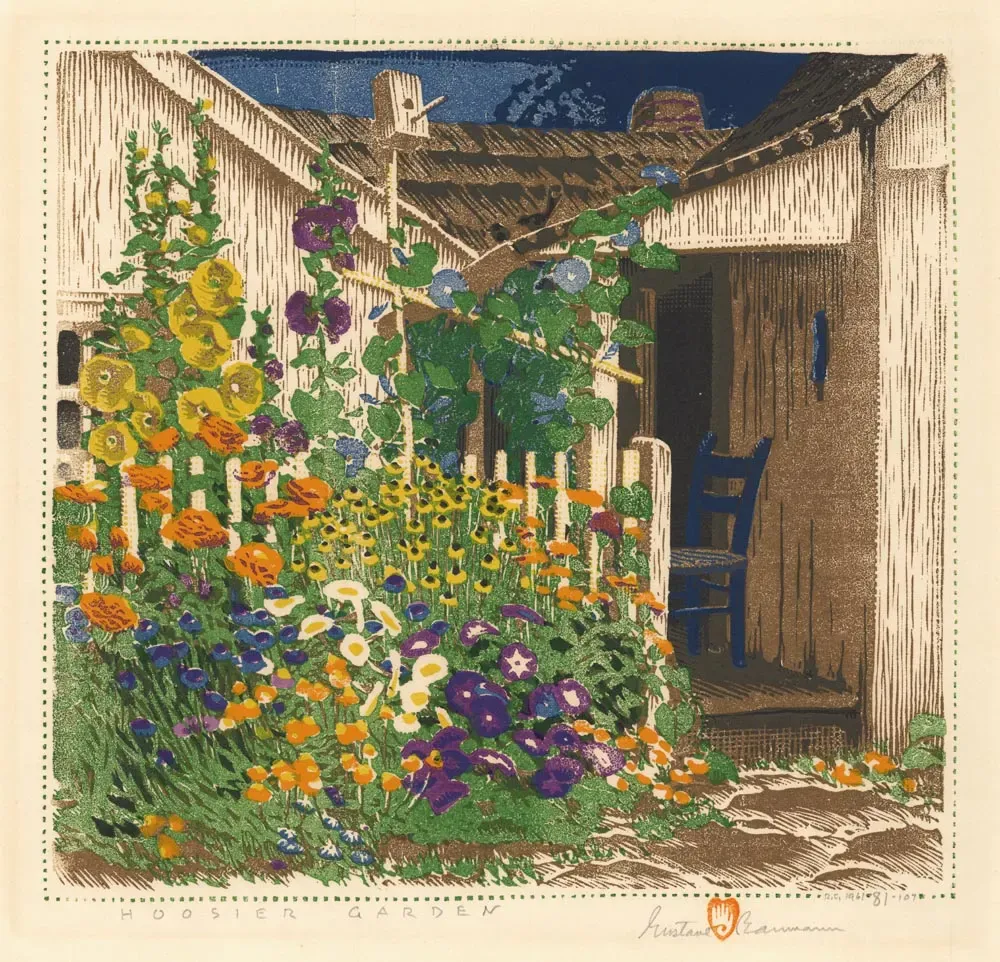 Hoosier Garden. by Gustave BAumann