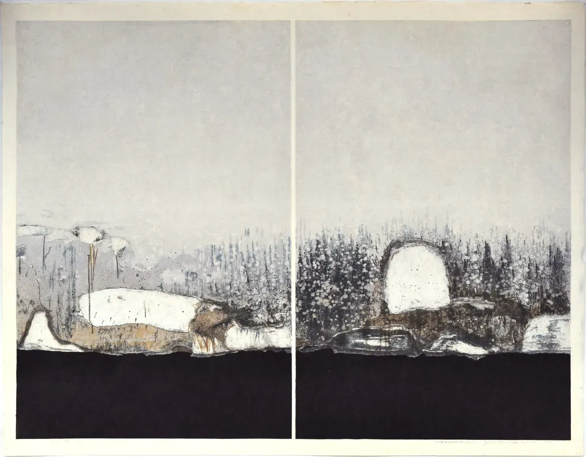 White Wall A.B. by Hodaka Yoshida (1926-1995)