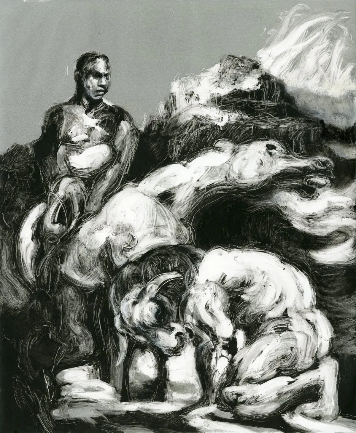 Silvanus and Minotaur by Alison Lambert