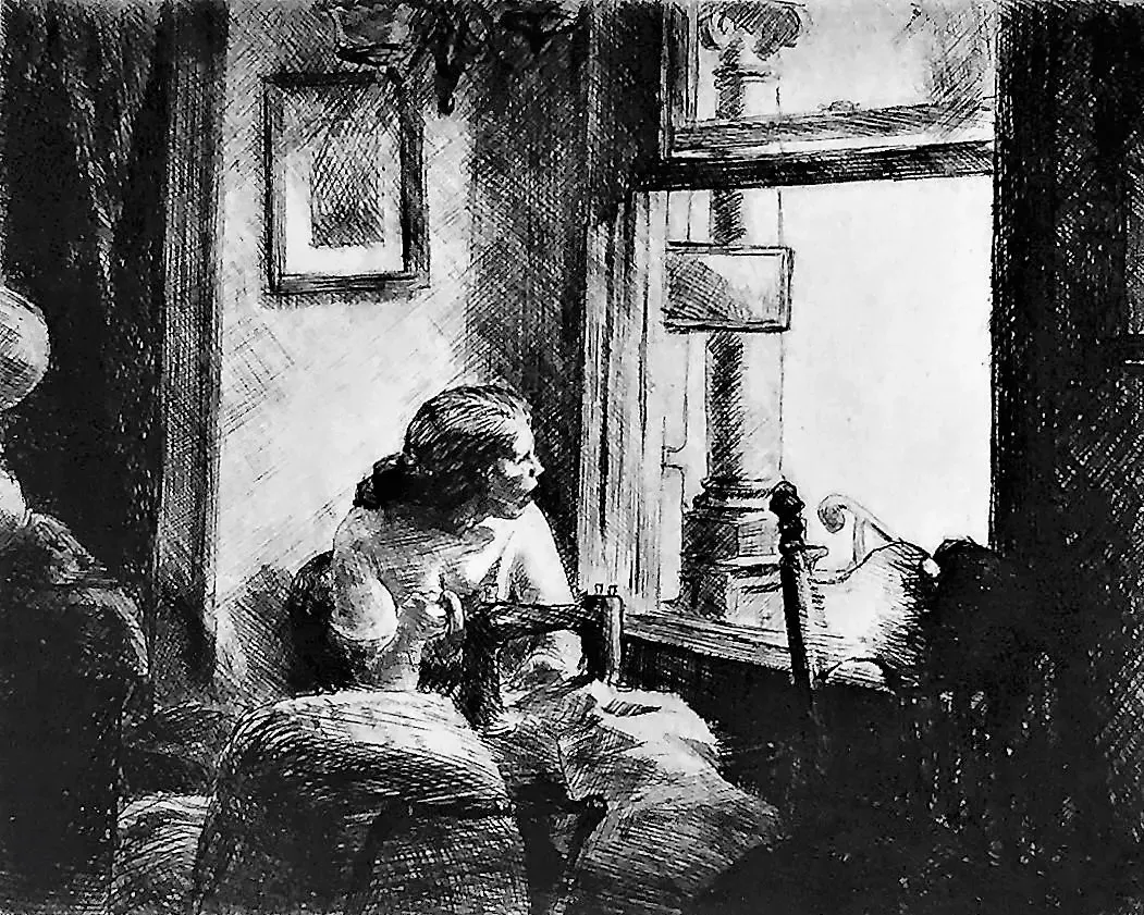 East Side Interior by Edward Hopper, N.A.
