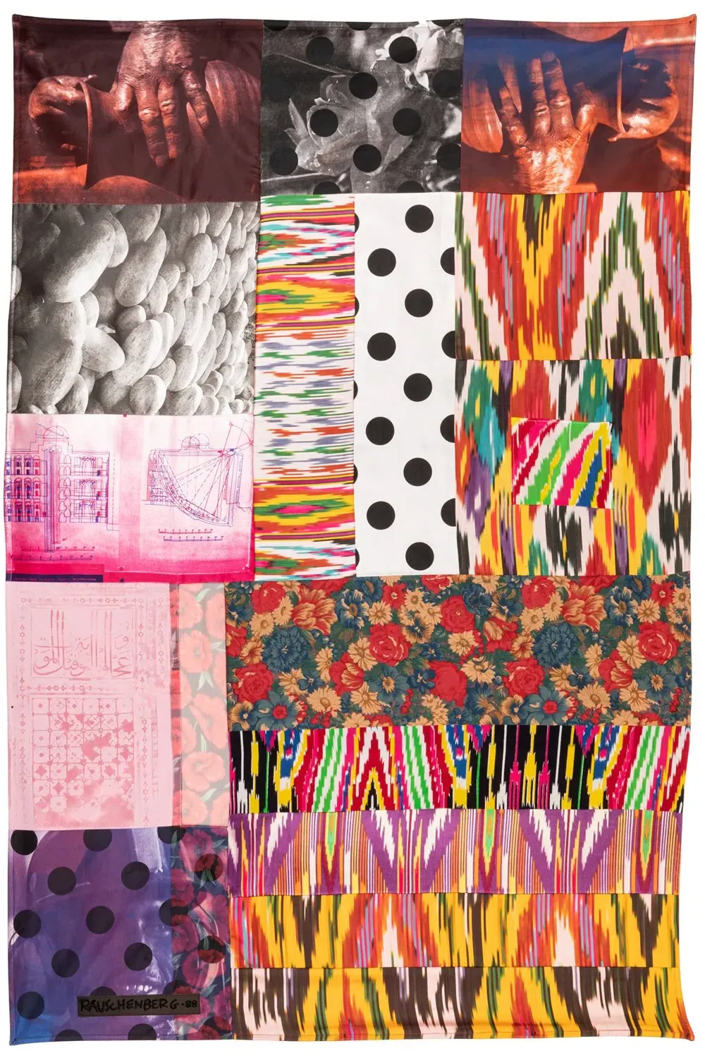 Samarkand Stitches IV (RR88-161). by RAUSCHENBERG Robert