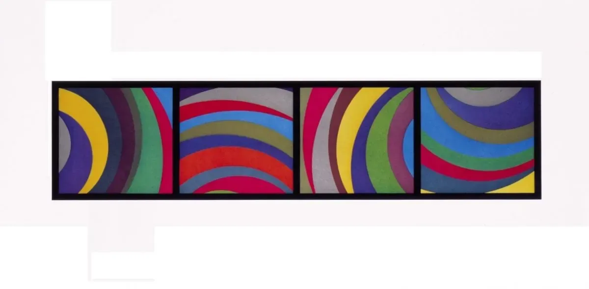 Irregular Arcs From Four Sides by Sol LeWitt