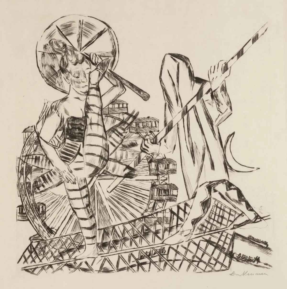 Die Seiltanzer (The Tight Rope Walkers) by Max Beckmann