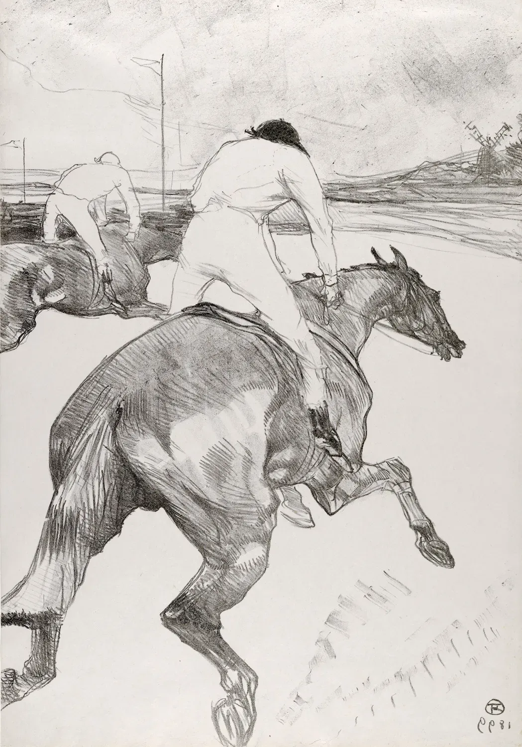 Le jockey by Henri de Toulouse-Lautrec