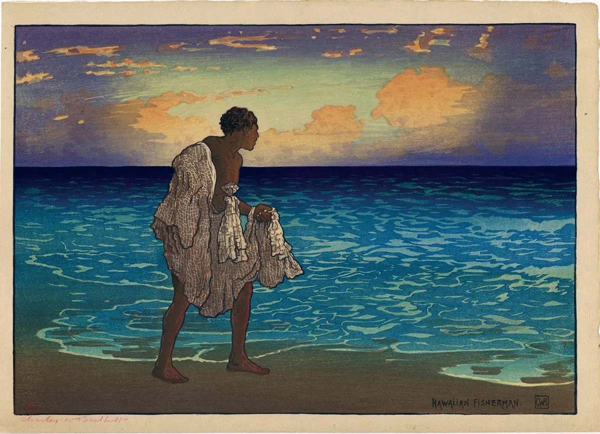 Hawaiian Fisherman by Charles Bartlett