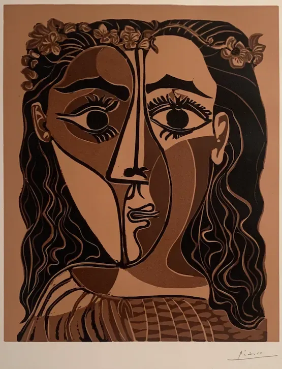 'Petite tête de femme couronnée' by Pablo Picasso