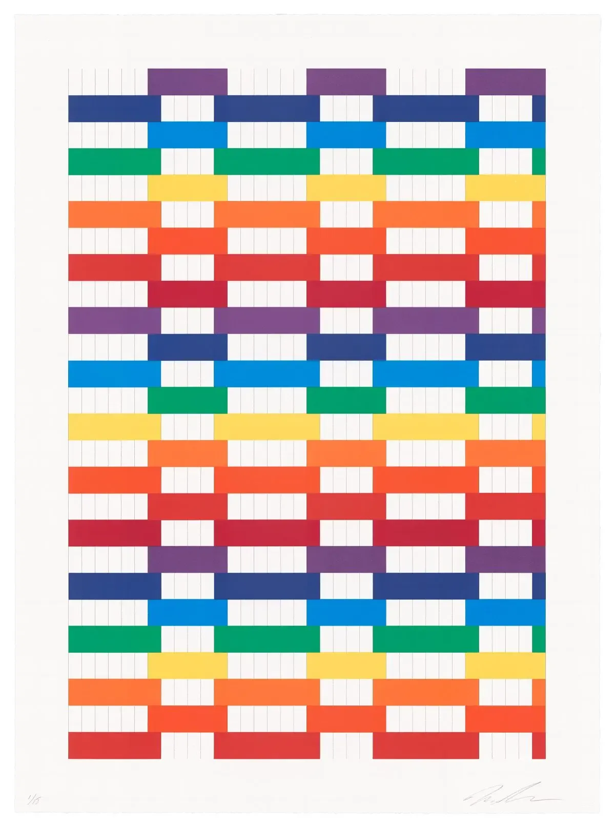 Untitled (paper weaving 2) by Michelle Grabner