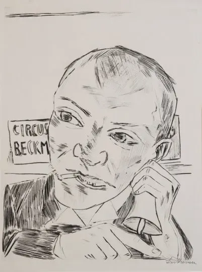 Self portrait. Day and Dream by Max Beckmann