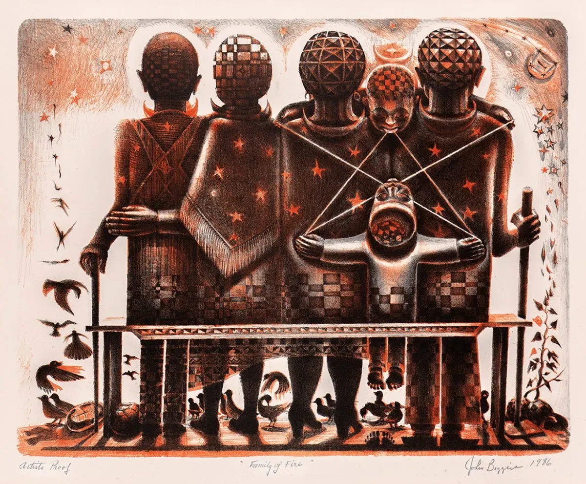 Family of Fire by John Biggers
