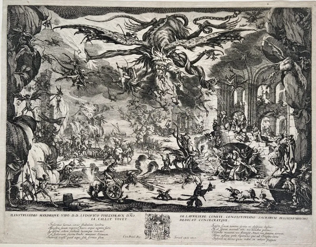 Temptation of Saint Anthony by Jacques Callot (Nancy 1592-1635)