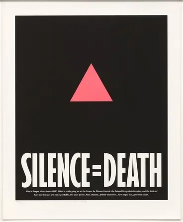 Silence=Death (framed) by SILENCE=DEATH COLLECTIVE