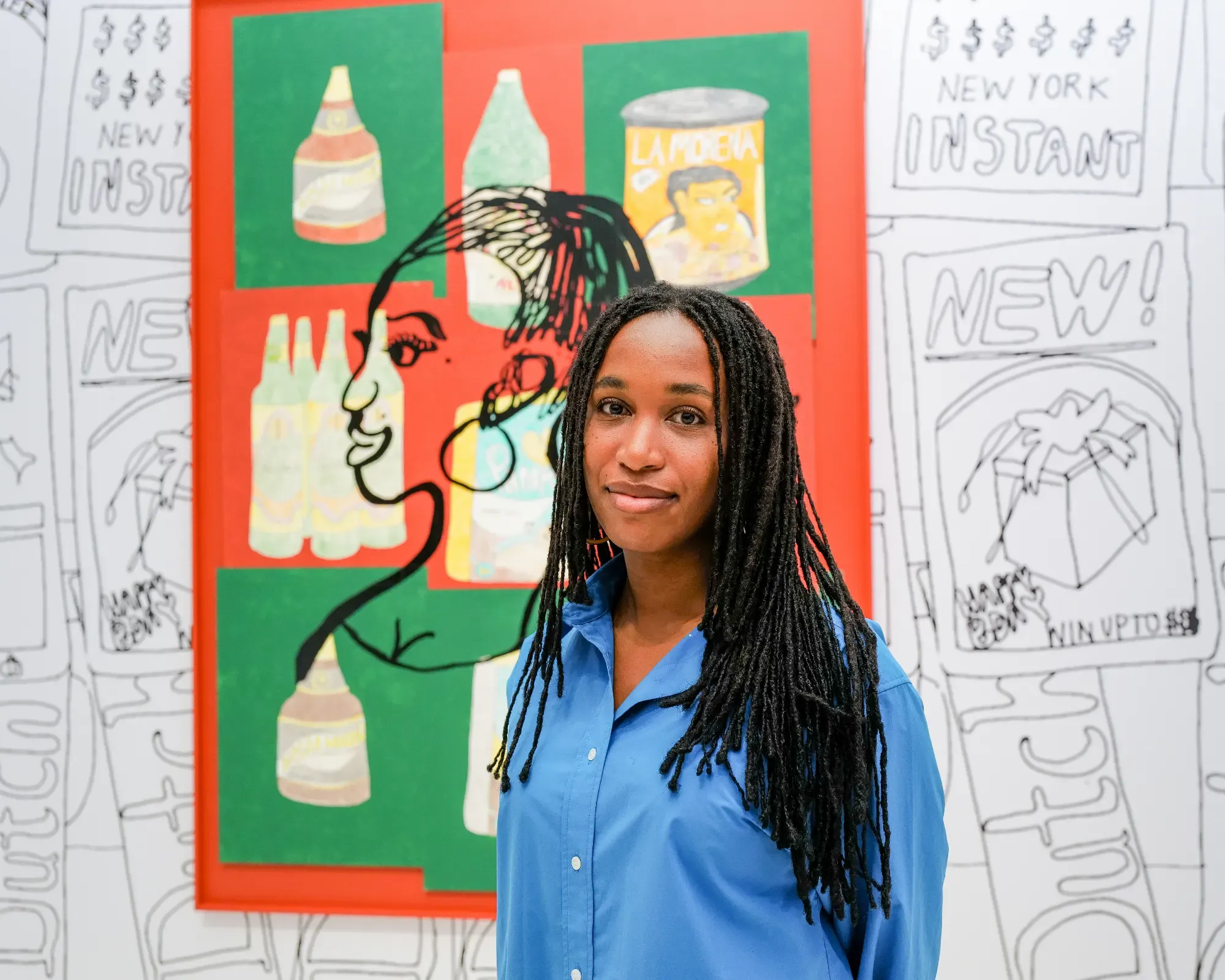 Tschabalala Self from the 2024 IFPDA benefit at Christie's