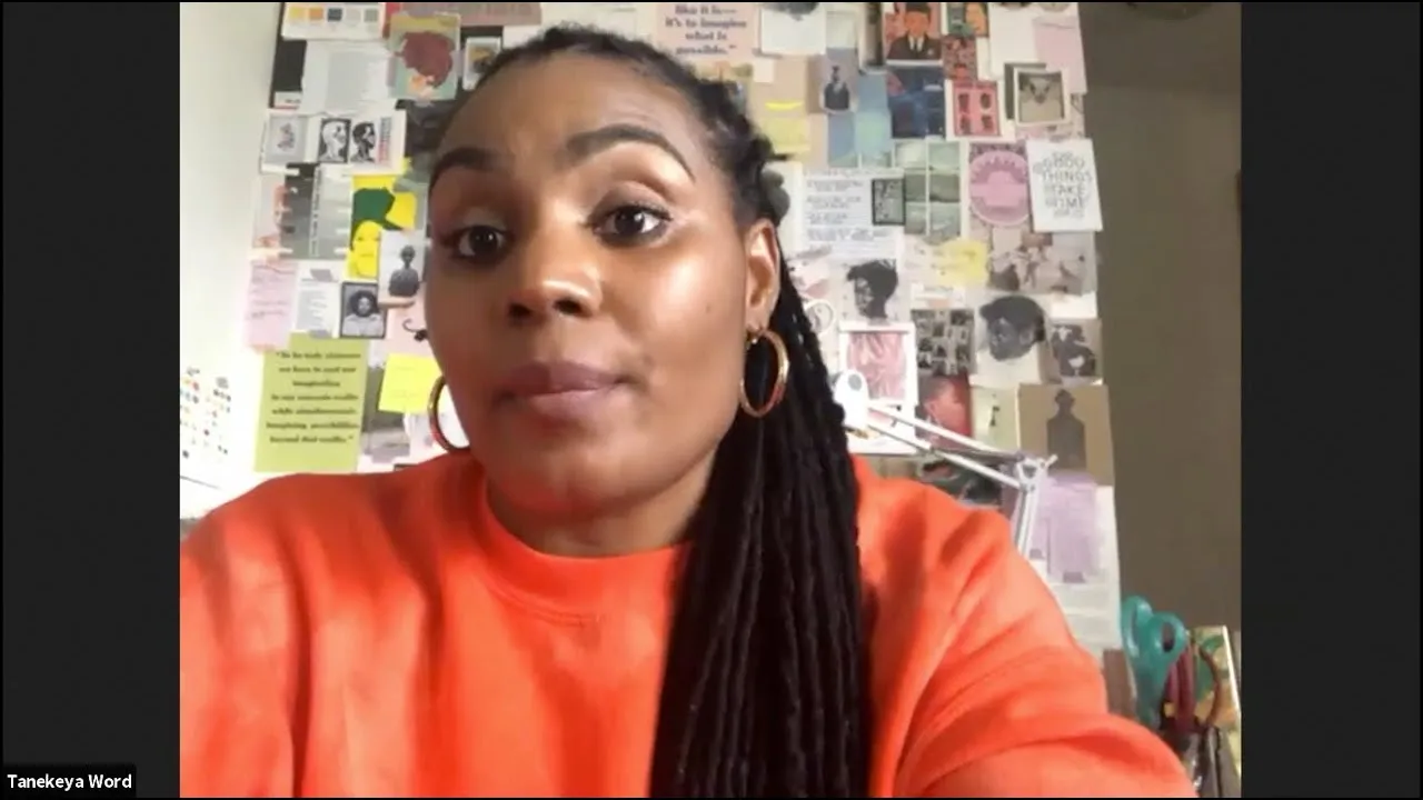 Title frame from the recording of “Black Women of Print: A Virtual Studio Visit and Conversation”