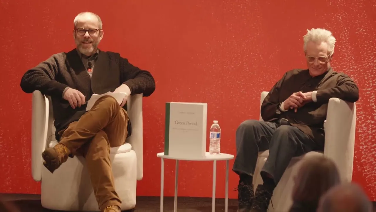 Title frame from the recording of “Carroll Dunham on Printmaking: A Conversation with Dan Nadel (Curator-at-Large, Lucas Museum of Narrative Art)”