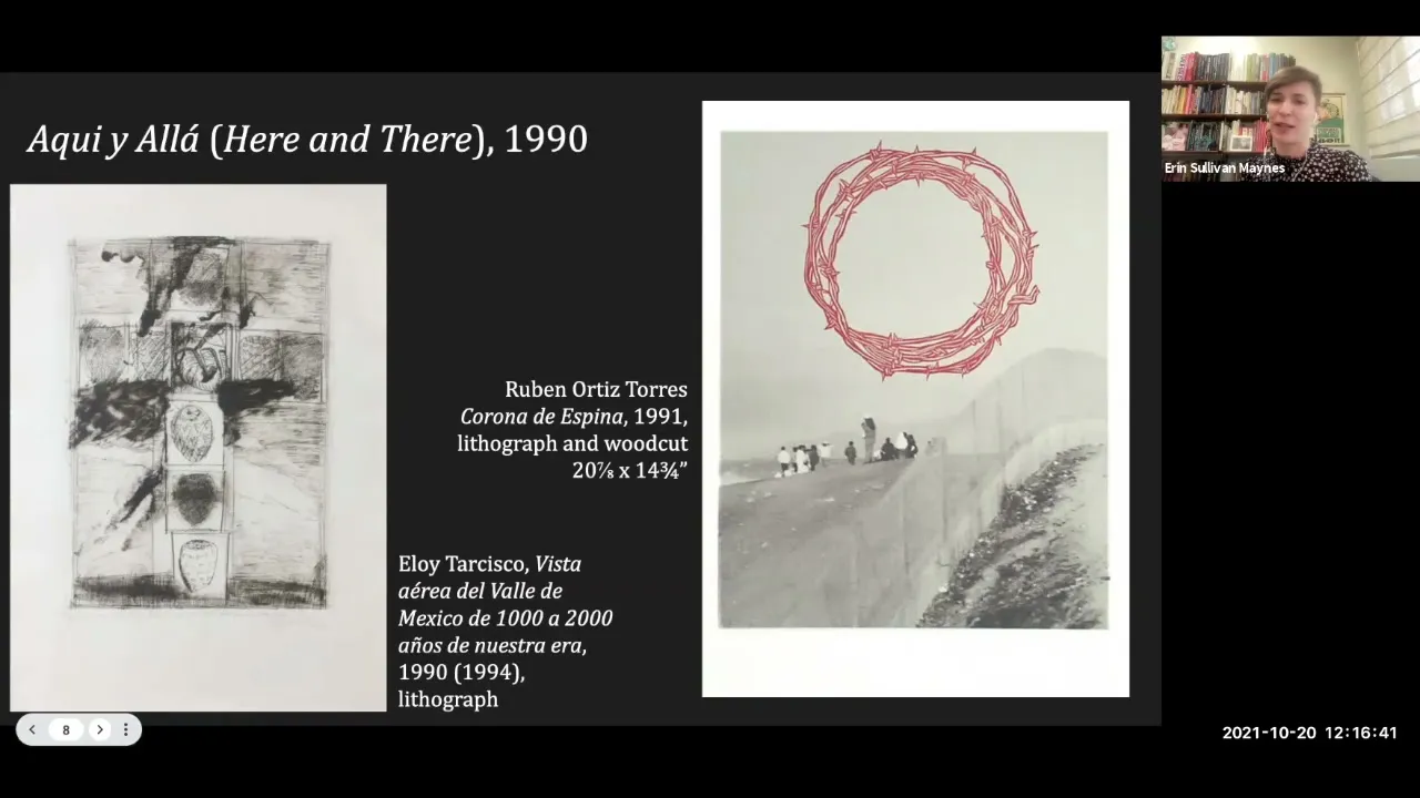 Title frame from the recording of “El Nopal Press: Cross Border Discourses Through Print”