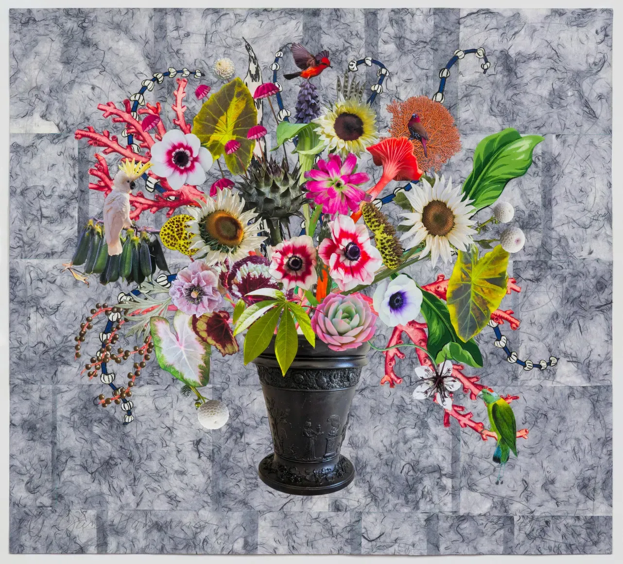 Jane Hammond, Chocolate Cosmos, String of Pearls