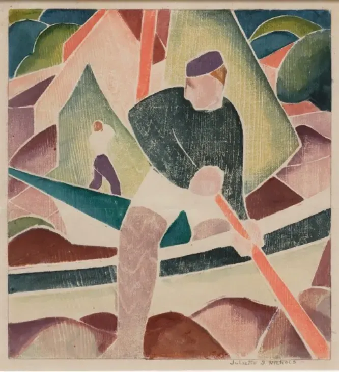 White-line Color Woodcuts, New York