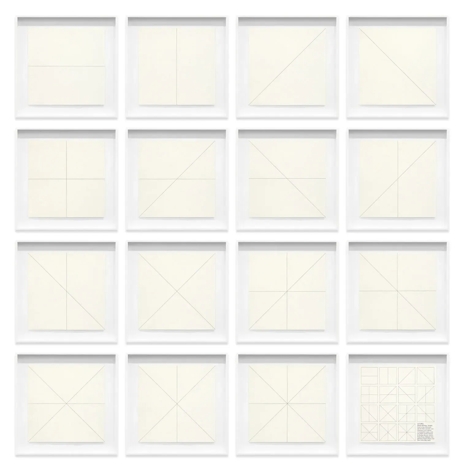 Sol Lewitt: Early Drawings (1968-1975), Related Structures, and Prints, Boston