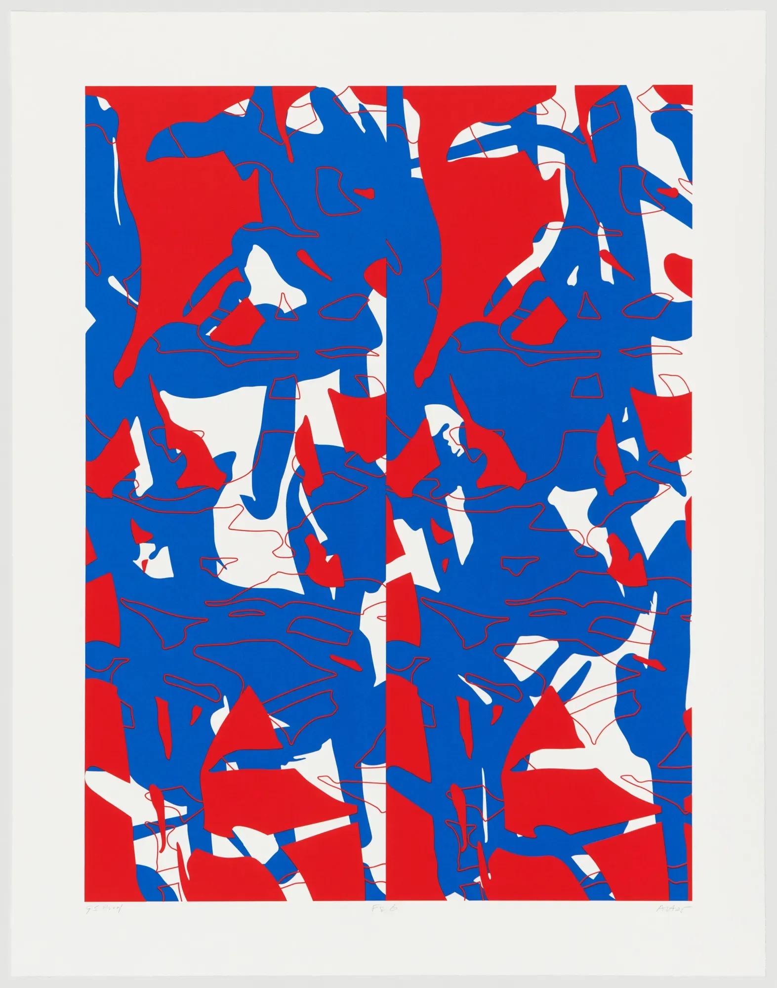 Arturo Herrera F&amp;G, 2025  2-run screenprint 45-1/2 x 35-7/8 inches Edition: 25