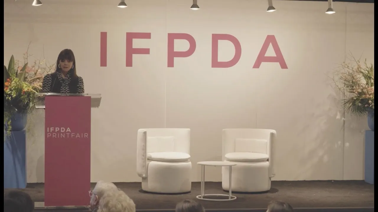 Title frame from the recording of “IFPDA 2024 BOOK AWARD | The Circulating Lifeblood of Ideas: Leo Steinberg’s Library of Prints — Holly Borham”