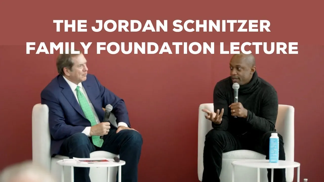 Title frame from the recording of “Jordan Schnitzer Family Foundation Lecture: Hank Willis Thomas”
