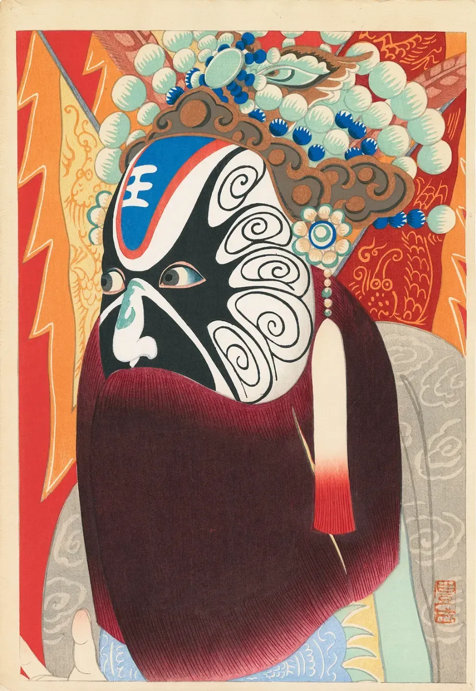 Yamamura Kōka (Toyonari), 'Actor in a Chinese Opera', ca. 1924.