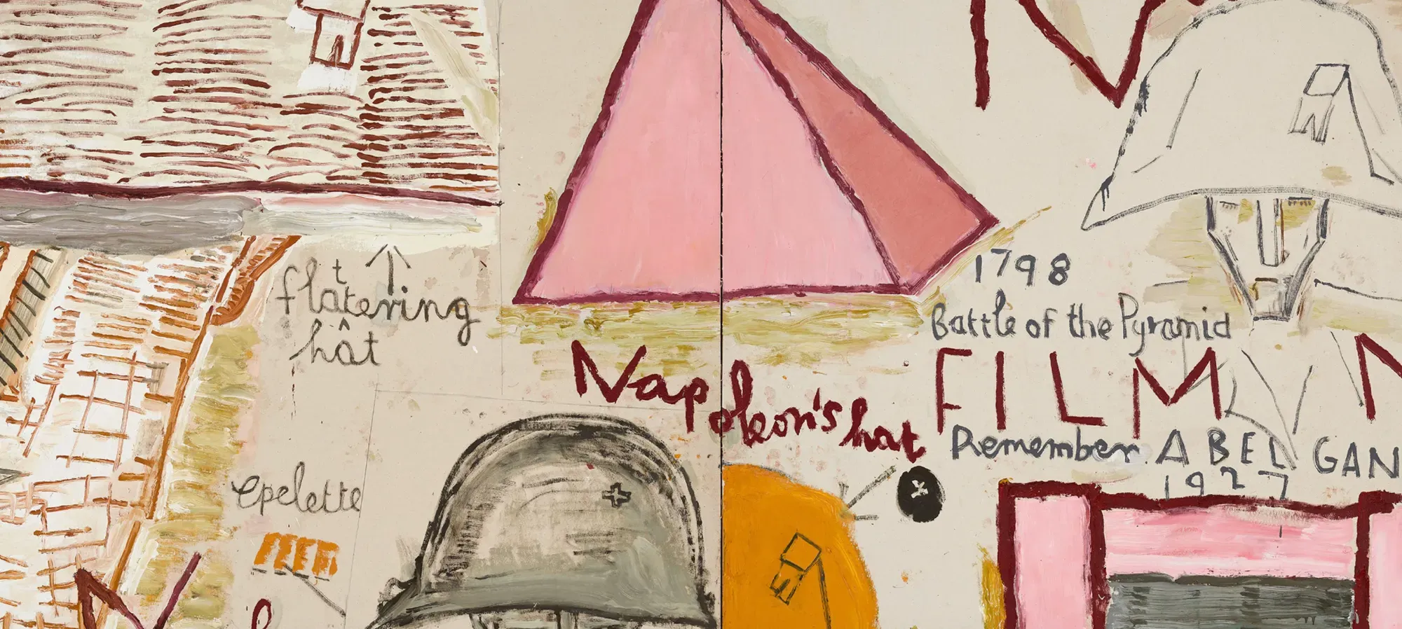 Rose Wylie, Napoleon (Film Notes), 2026 (detail) © Rose Wylie