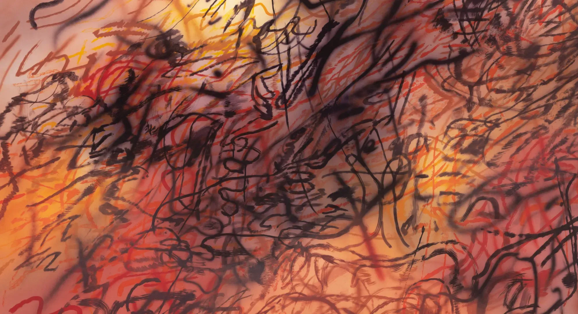 Julie Mehretu, First Seal (R 6:1), 2020 (detail). Courtesy of BORCH Editions © Julie Mehretu