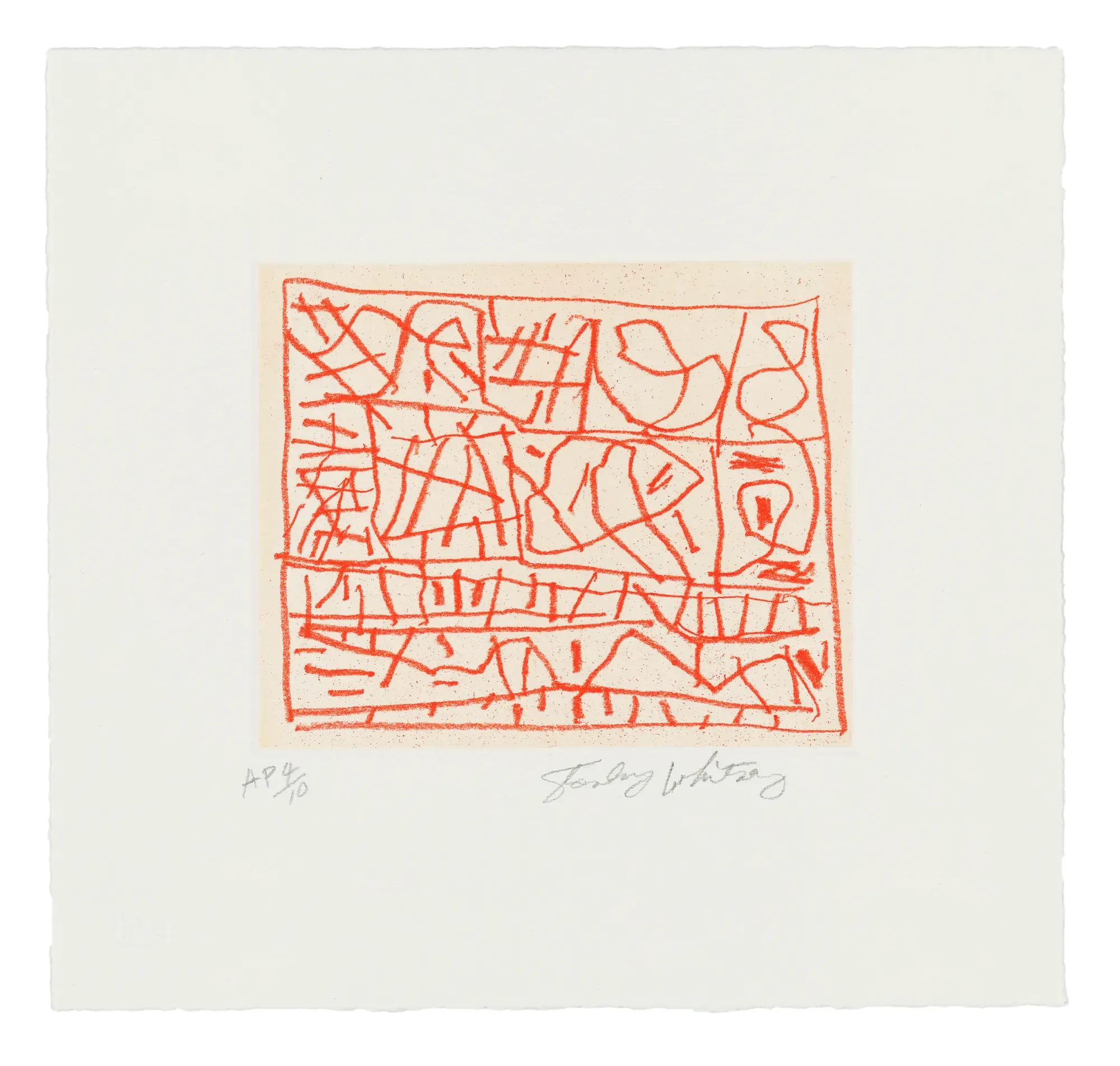 Stanley Whitney, Untitled, 2026, Intaglio, 9 1/2 x 10 inches, Edition of 18. 