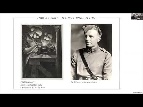 Title frame from the recording of “Sybil and Cyril: Cutting Through Time with Jenny Uglow”