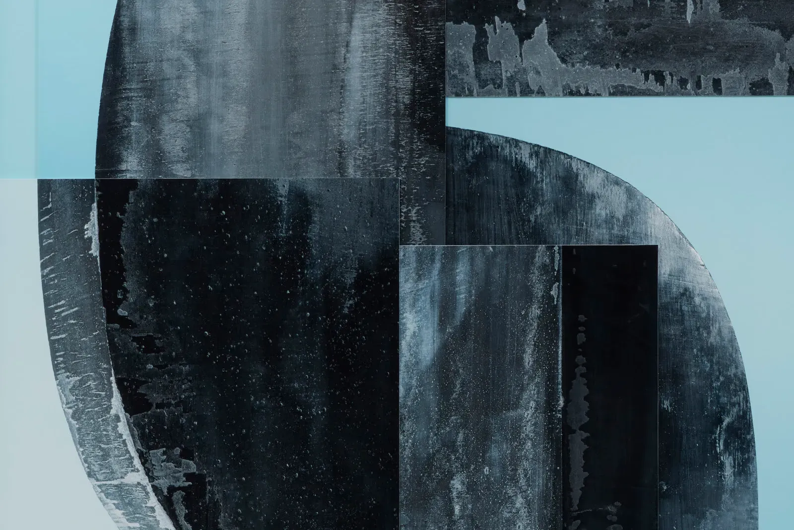 Erin Shirreff, Detail of: Ctlg. 1, 2026, Archival pigment prints, latex paint 