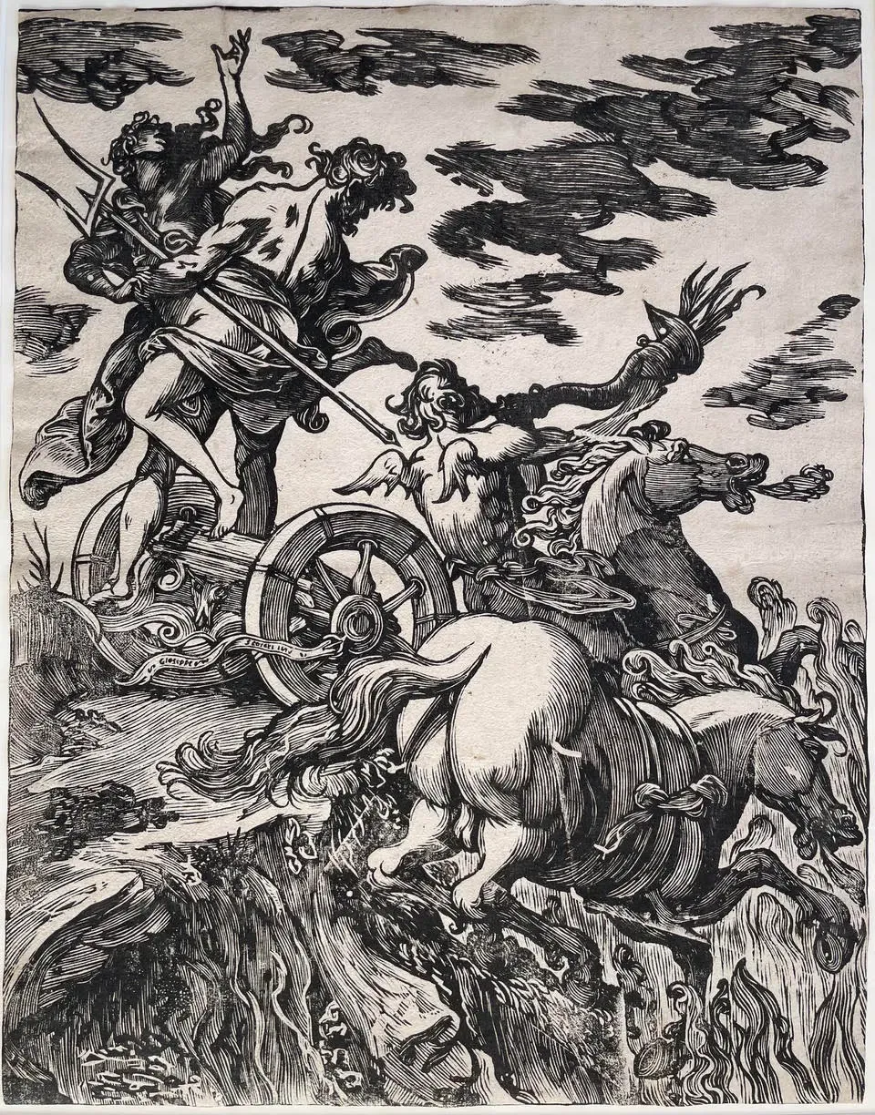 Abduction of Proserpina with Pluto by Giuseppe Scolari (Italian, active Venice, 1562–1607)