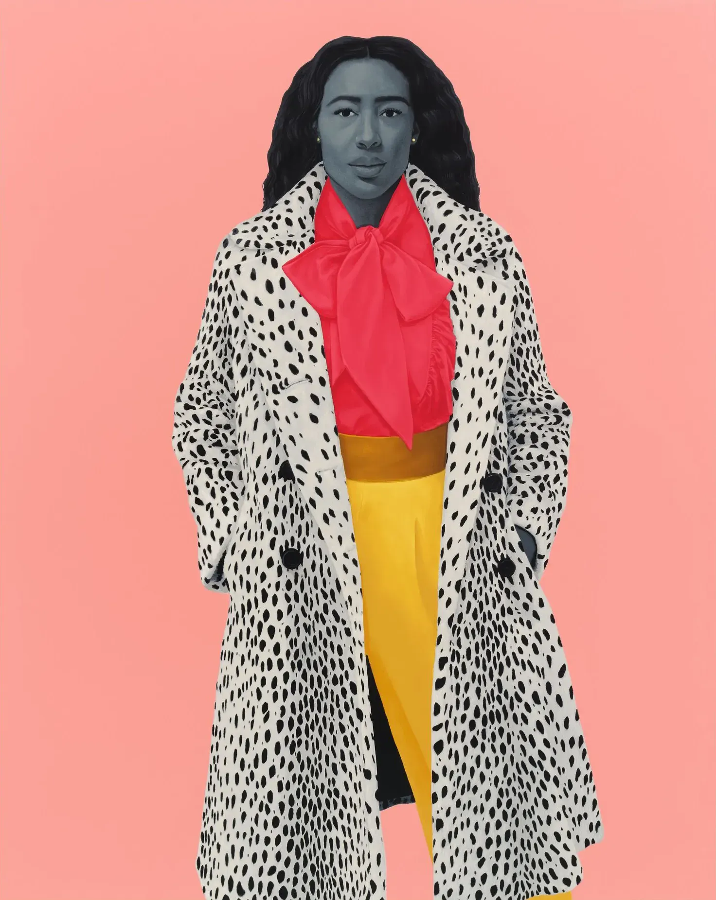 AMY SHERALD As Soft as She Is...  2024 70-color screenprint on Lana Aquarelle 600gsm Ed. of 35 + 10 AP Image: 102.23 x 81.28 cm / 40 1/4 x 32 inches Paper: 114.93 x 93.98 cm / 45 1/4 x 37 inches © Amy Sherald